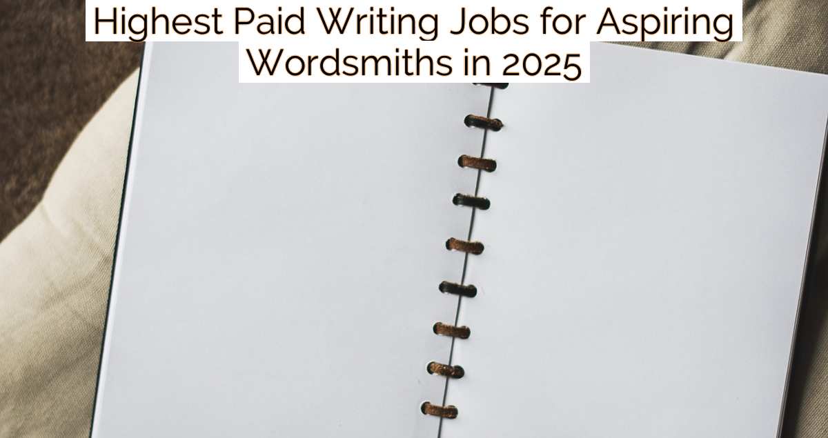 Highest Paid Writing Jobs for Aspiring Wordsmiths in 2025